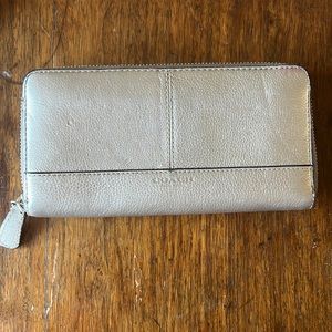 Silver Coach wallet